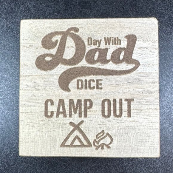 Celebrate -Message Dice Activity chooser  -Day with Dad ,Movie night, bike ride - Picture 1 of 6